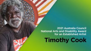Timothy Cook, Established Artist award recipient.